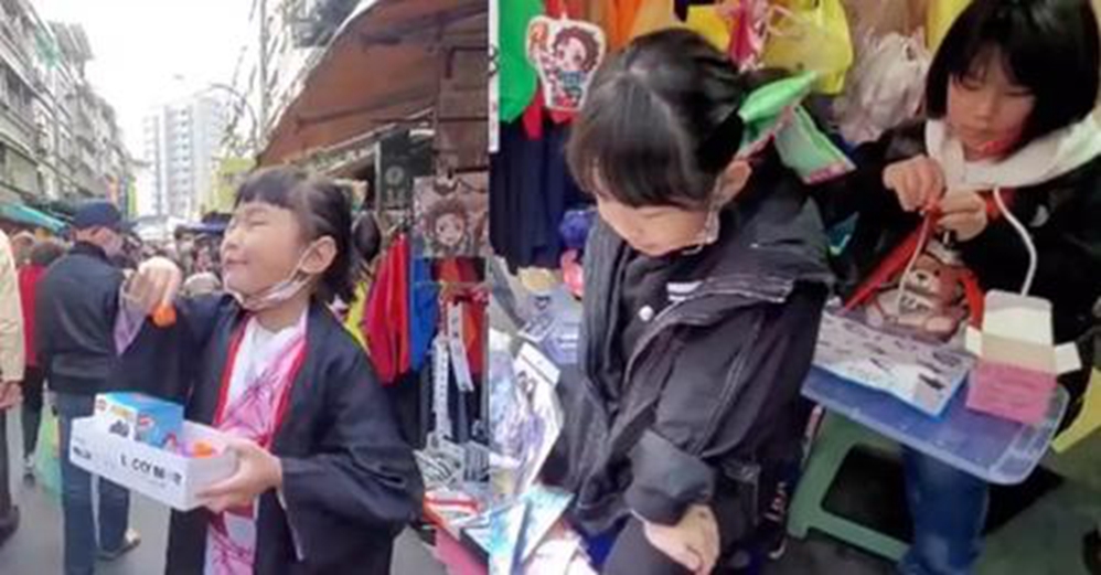 想幫媽媽,4兄妹為賺學費週末市場擺攤,7歲妹妹賣力招攬客人,民眾不舍:孩子們是來報恩的