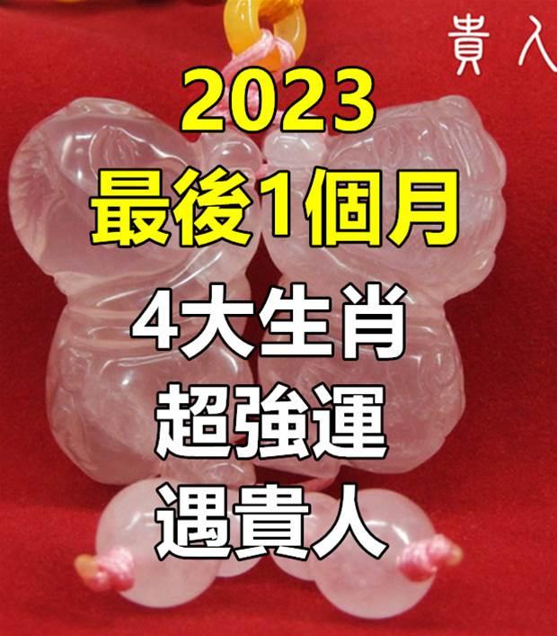 2023最後1個月!12月「4大生肖超強運」遇貴人
