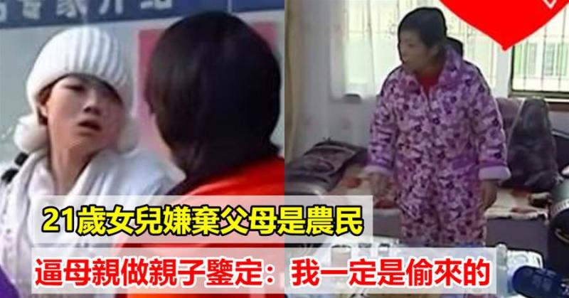 女大學生自覺自己氣質不凡長相出眾,嫌棄自己出身,硬拽母親做親子鑒定:結果傻眼了